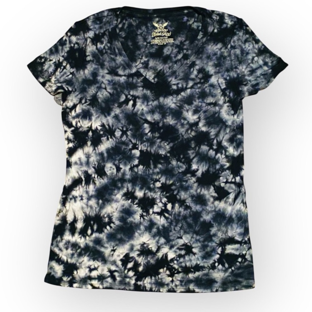 NEW Faded Glory Cotton Modal Spandex Blend Tie Dye Tee large